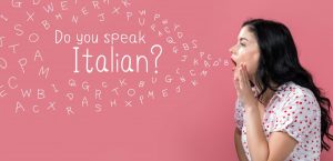 Ragazza che chiede di voler imparare l'italiano